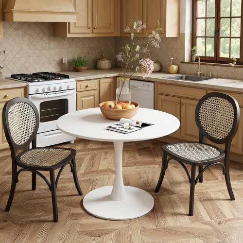 Round White Kitchen & Dining Tables You'll Love | Wayfair